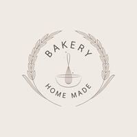 bakkerij logo ontwerp. bakkerij teken vector. vliegenmepper logo ontwerp. vector