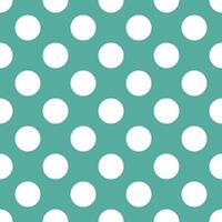 wit en groen polka punt naadloos patroon vector illustratie