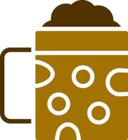 pint van bier creatief icoon ontwerp vector