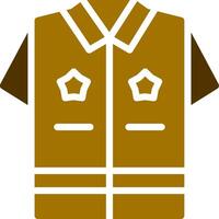 Politie uniform creatief icoon ontwerp vector