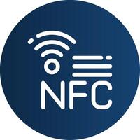 nfc creatief icoon ontwerp vector