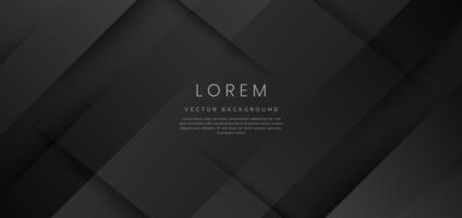 abstracte zwarte en grijze gradiënt geometrische diagonale achtergrond. vector