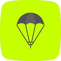 Parachutist pictogram vectorillustratie vector