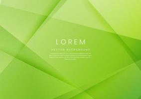abstracte zachte groene geometrische diagonale overlay laag achtergrond. vector
