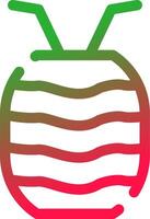 watermeloen sap creatief icoon ontwerp vector