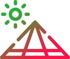 piramide creatief icoon ontwerp vector