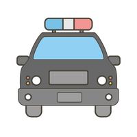 Vector politie auto pictogram