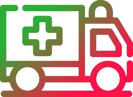 ambulance creatief icoon ontwerp vector