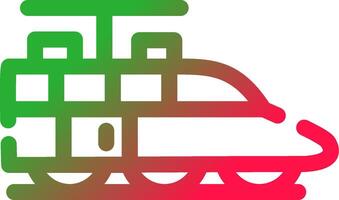 trein creatief icoon ontwerp vector