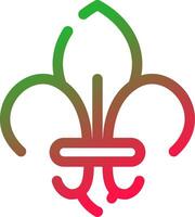 fleur de lis creatief icoon ontwerp vector