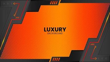 elegante oranje schaduwachtergrond met glanzende lijnelementen realistische luxe freevector vector