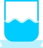 water glas creatief icoon ontwerp vector