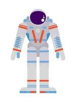 pionier astronaut in een ruimtepak op een witte achtergrond vector