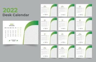 bureaukalender ontwerp 2022 vector