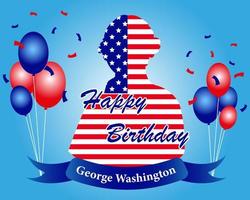 george washington geboortedag, amerika president dag, kopieer ruimte door vector