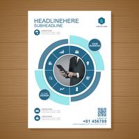 Zakelijke dekking a4 sjabloon voor een rapport en brochureontwerp, flyer, banner, folders decoratie voor afdrukken en presentatie vectorillustratie vector