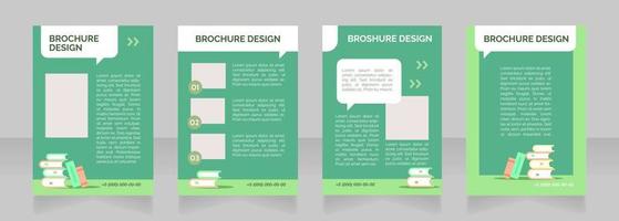 academisch programma voor studenten blanco brochure lay-outontwerp vector