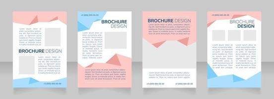 extra hulp bieden aan studenten blanco brochure lay-outontwerp vector