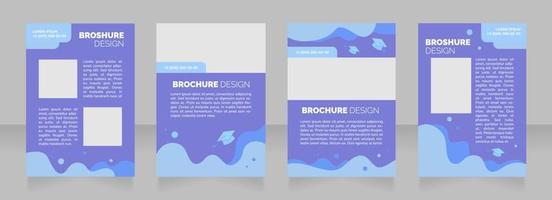 academische gemeenschappen blanco brochure lay-outontwerp vector