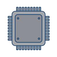 Processor pictogram vectorillustratie vector