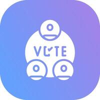 verkiezingen creatief icoon ontwerp vector