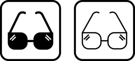 zonnebril vector pictogram