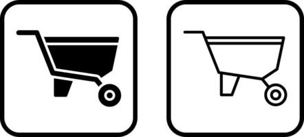 kruiwagen vector pictogram