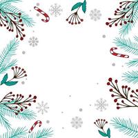 witte kerst achtergrond, feestelijke websjabloon - vector