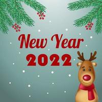 kerstgroet gelukkig nieuwjaar, feestelijke decoratie. set vakantie-elementen, websjabloon voor ansichtkaart, illustratie voor sociale netwerken - vector