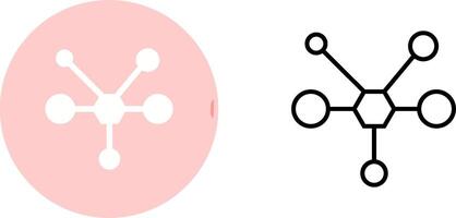 molecuul vector pictogram