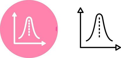 histogram vector icoon