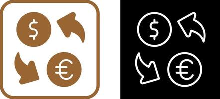 valuta wisselen vector pictogram