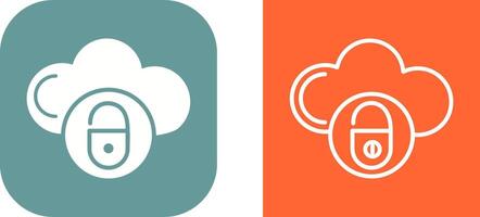 veilige cloud vector icon