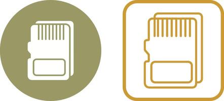 sd-kaart vector pictogram