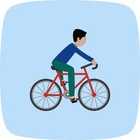 Fietser pictogram vectorillustratie vector