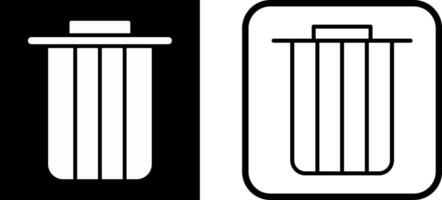 vuilnisbak vector pictogram