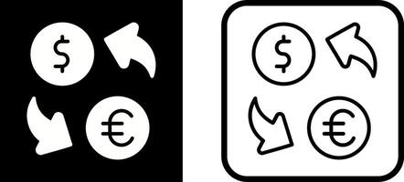 valuta wisselen vector pictogram