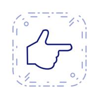 Hand pictogram vectorillustratie vector