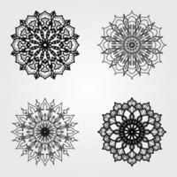 set circulaire patroon mandala kunst decoratie-elementen vector