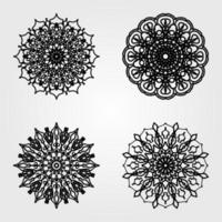 set circulaire patroon mandala kunst decoratie-elementen vector