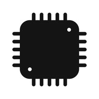 Processor pictogram vectorillustratie vector