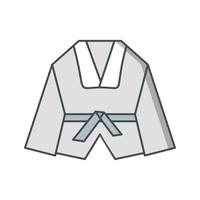 Karate pictogram vectorillustratie vector