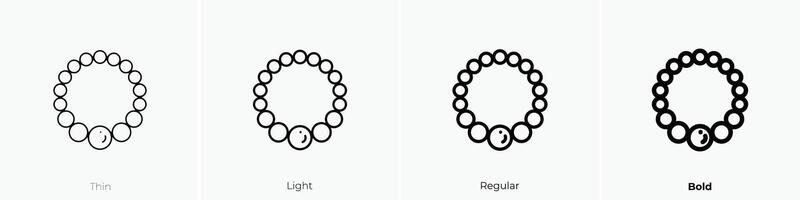 ketting icoon. dun, licht, regelmatig en stoutmoedig stijl ontwerp geïsoleerd Aan wit achtergrond vector