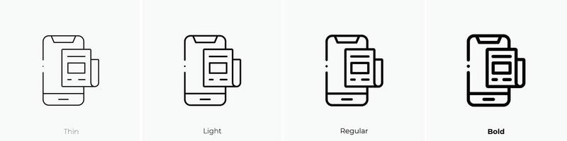 krant- icoon. dun, licht, regelmatig en stoutmoedig stijl ontwerp geïsoleerd Aan wit achtergrond vector