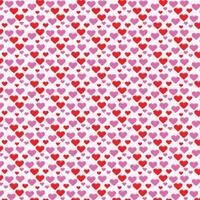 Valentijnsdag kaart met roze harten achtergrond vector