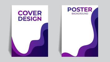 Purper helling poster of Hoes ontwerp met papier stijl. vector illustratie