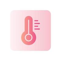 pictogram temperatuurverloop vector