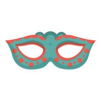 rood stippel carnaval masker icoon tekenfilm vector. feestelijk element vector