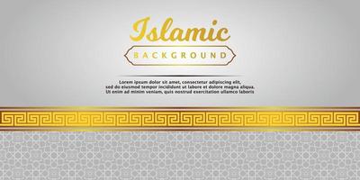 islamitische arabische luxe elegante banner vector