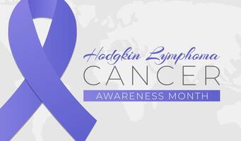 hodgkin lymfoom kanker bewustzijn maand achtergrond illustratie banier vector
